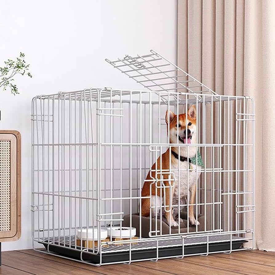 Amazon | ペットケージ 小型犬/中型犬/大型犬 70×50×60cm 鉄製